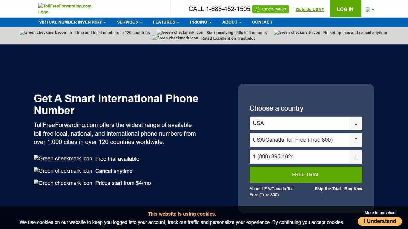 Virtual Phone Systems by TollFreeForwarding.com